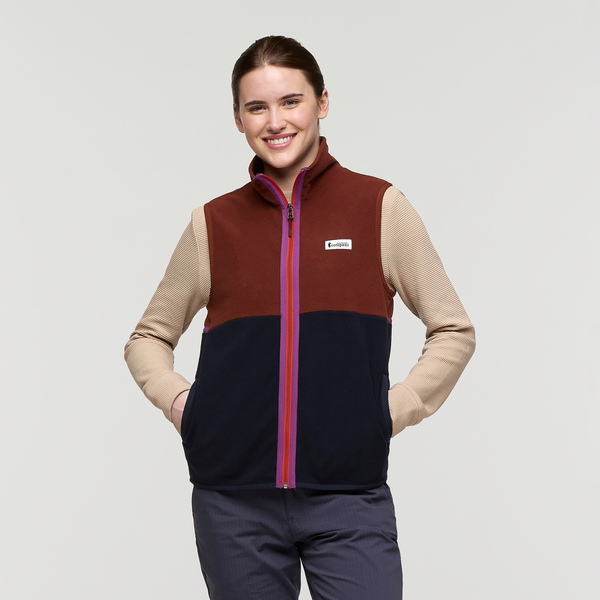 Amado Fleece Vest for Women Rusty/Carbon