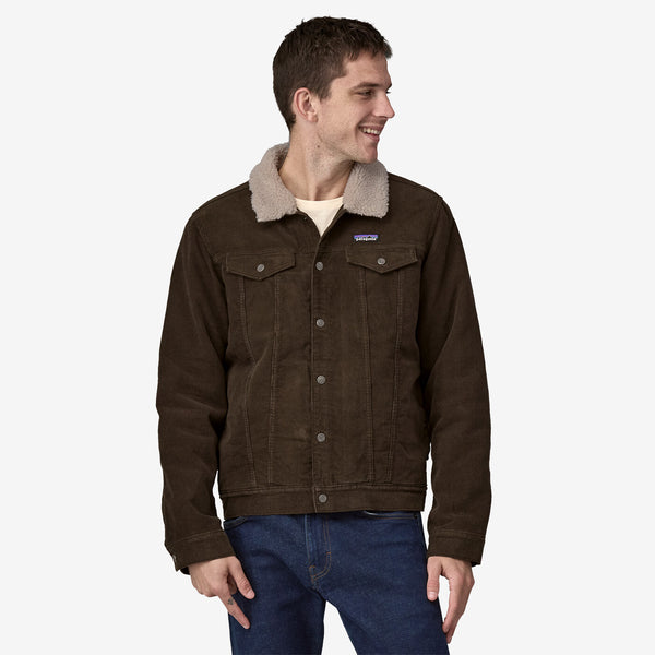 Pile-Lined Trucker Jacket for Men