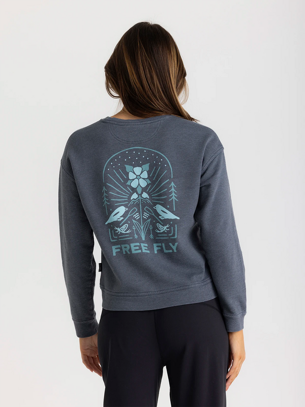 Mellow Meadow Fleece Crew for Women