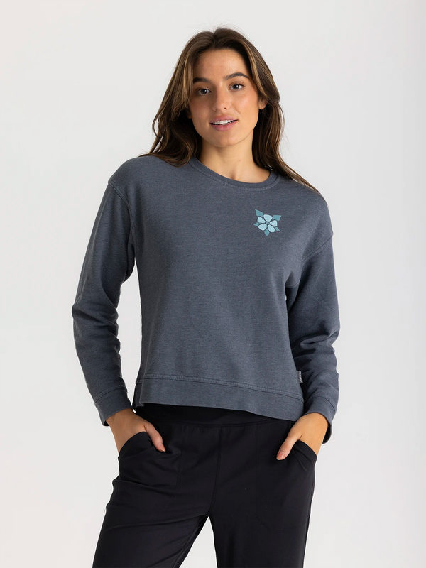 Mellow Meadow Fleece Crew for Women